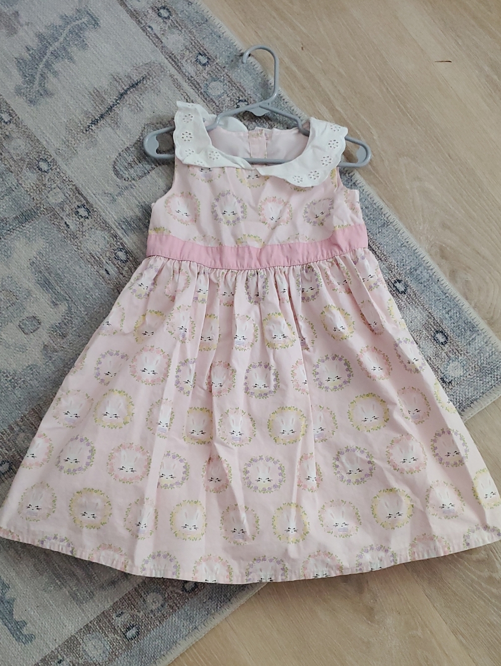 Gymboree Girls Toddler Pink Bunny Rabbit Dress Spring Jubilee Easter Sz4T